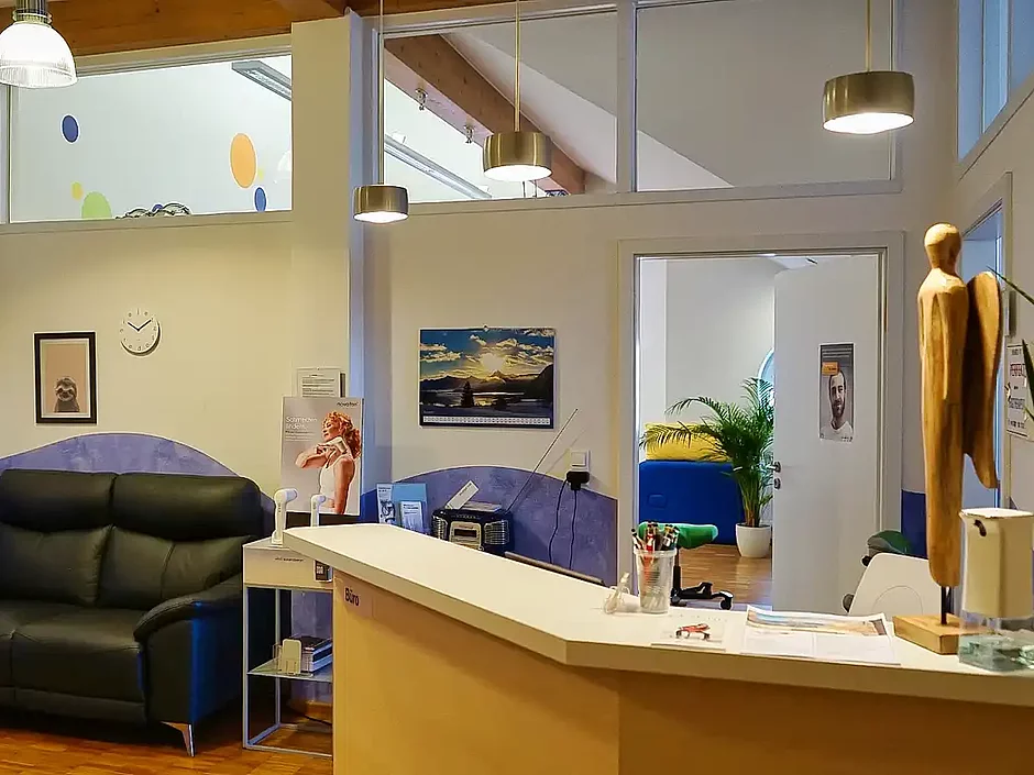 Foto vom Empfang in der Praxis in Füssen